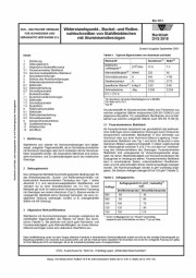 Widerstandspunkt-, Buckel- und Rollennahtschweißen von Stahlblechen und -bändern mit Aluminiumüberzügen (DVS 2919)