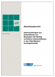 IGF-Nr.: 13.138B / Untersuchungen zur Unterfüllung von Bauteilen mit flächig verteilten Lötanschlüssen in der Oberflächenmontagetechnik