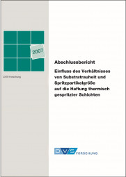 IGF-Nr.: 13.786N / Einfluss des Verhältnisses von Substratrauheit und Spritzpartikelgröße auf die Haftung thermisch gespritzter Schichten