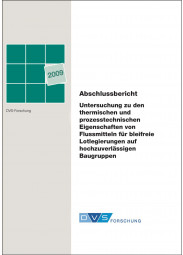 IGF-Nr.: 15.374N / Untersuchung zu den thermischen und prozesstechnischen Eigenschaften von Flussmitteln für bleifreie Lotlegierungen auf hochzuverlässigen Baugruppen
