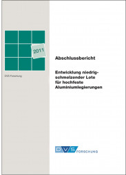 IGF-Nr.: 16.194B / Entwicklung niedrigschmelzender Lote für hochfeste Aluminiumlegierungen