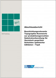 IGF-Nr.: 18.090N / Beschichtungsrelevante Topographie-Kennwerte zur produktionsgerechten Substratvorbereitung für thermisch gespritzte Schichten optimierter Adhäsion