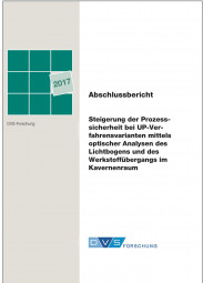 IGF-Nr.: 18.579B / Steigerung der Prozesssicherheit bei UP-Verfahrensvarianten mittels optischer Analysen des Lichtbogens und des Werkstoffübergangs im Kavernenraum