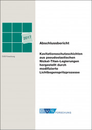 IGF-Nr.: 18.788N / Kavitationsschutzschichten aus pseudoelastischen Nickel-Titan-Legierungen hergestellt durch modifizierte Lichtbogenspritzprozesse