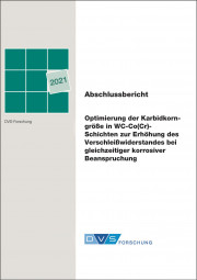 IGF-Nr.: 20.588B / Optimierung der Karbidkorngröße in WC-Co(Cr)-Schichten zur Erhöhung des Verschleißwiderstandes bei gleichzeitiger korrosiver Beanspruchung